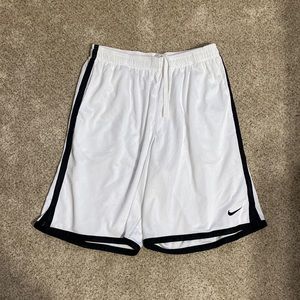 Men’s White Basketball Shorts
